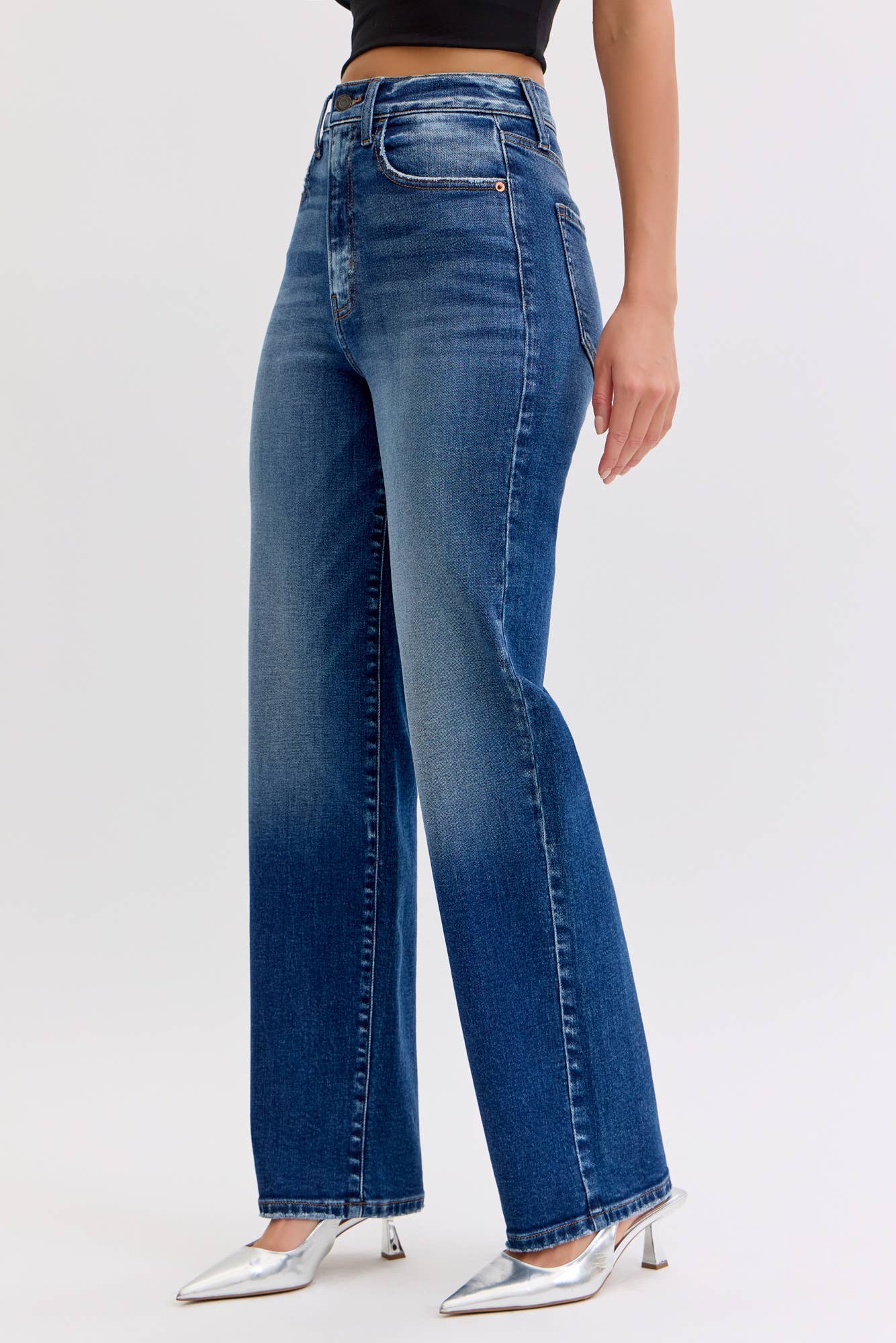 Cello Super High Rise Dad Jean