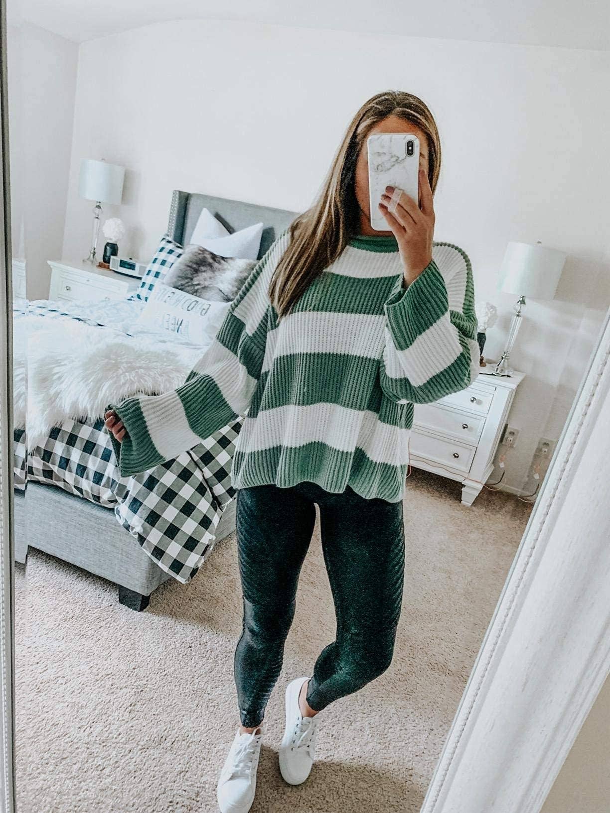 STRIPED LOOSE CASUAL SWEATER