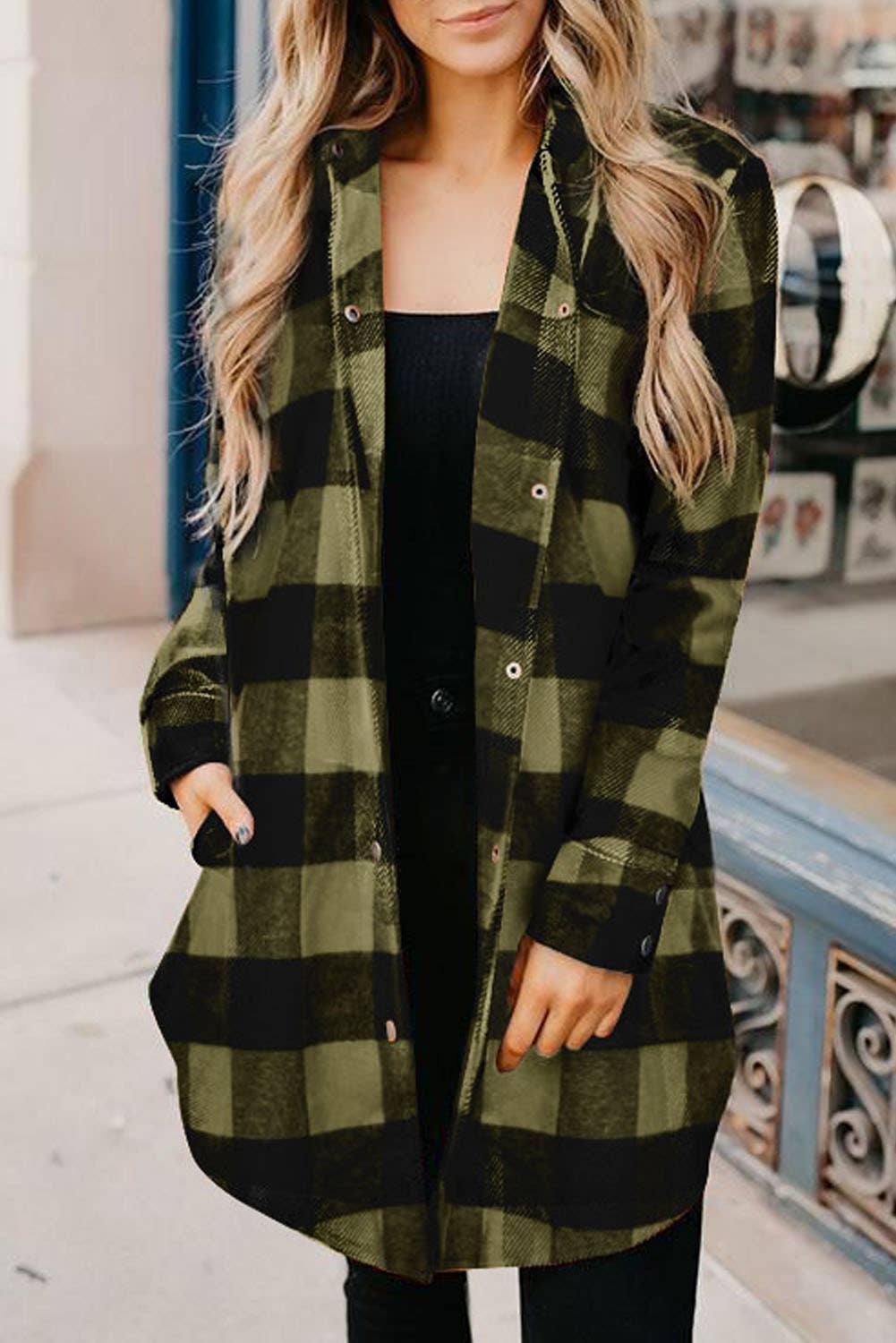LONG FLANNEL BUTTON DOWN