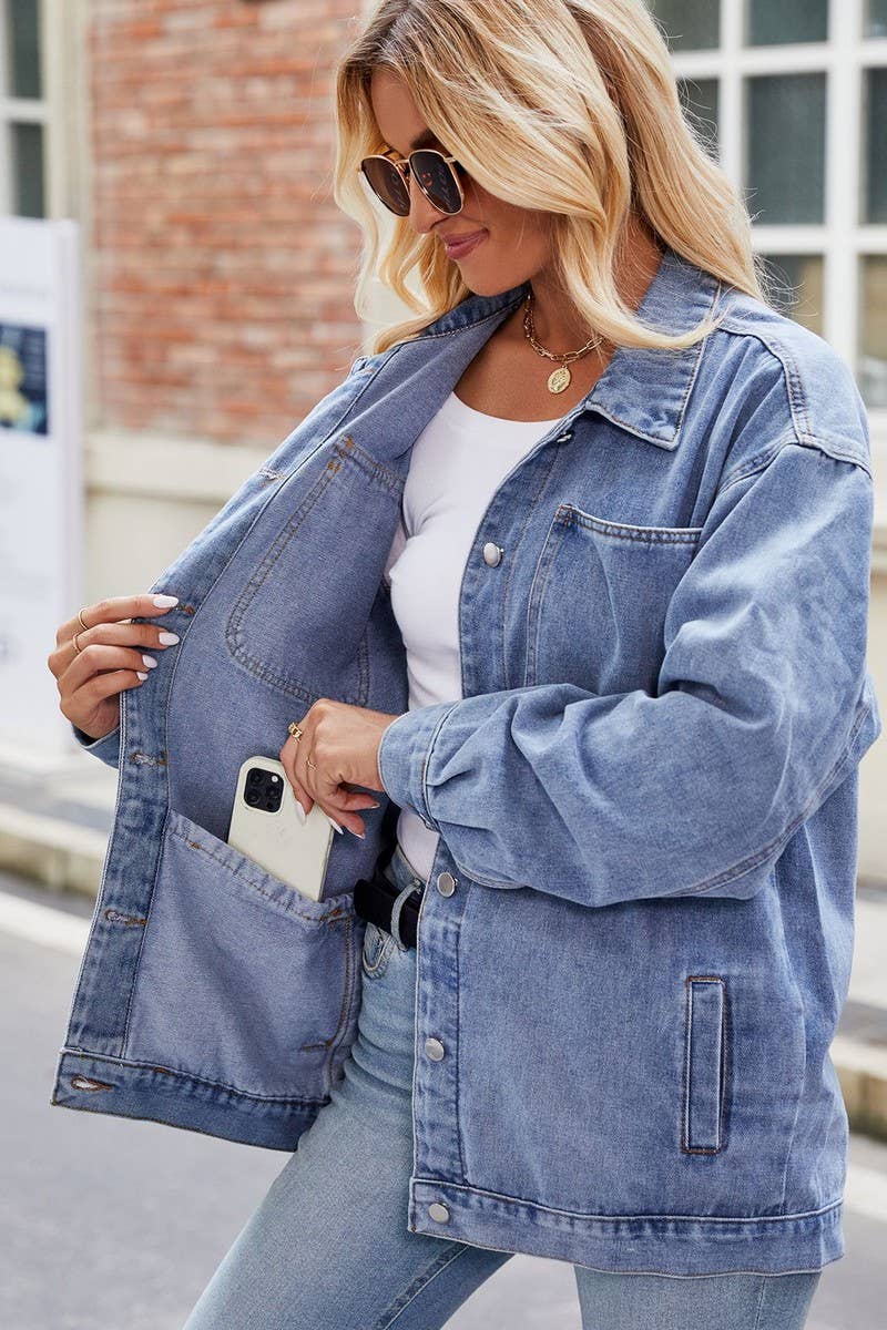 VINTAGE WASHED DENIM JACKET