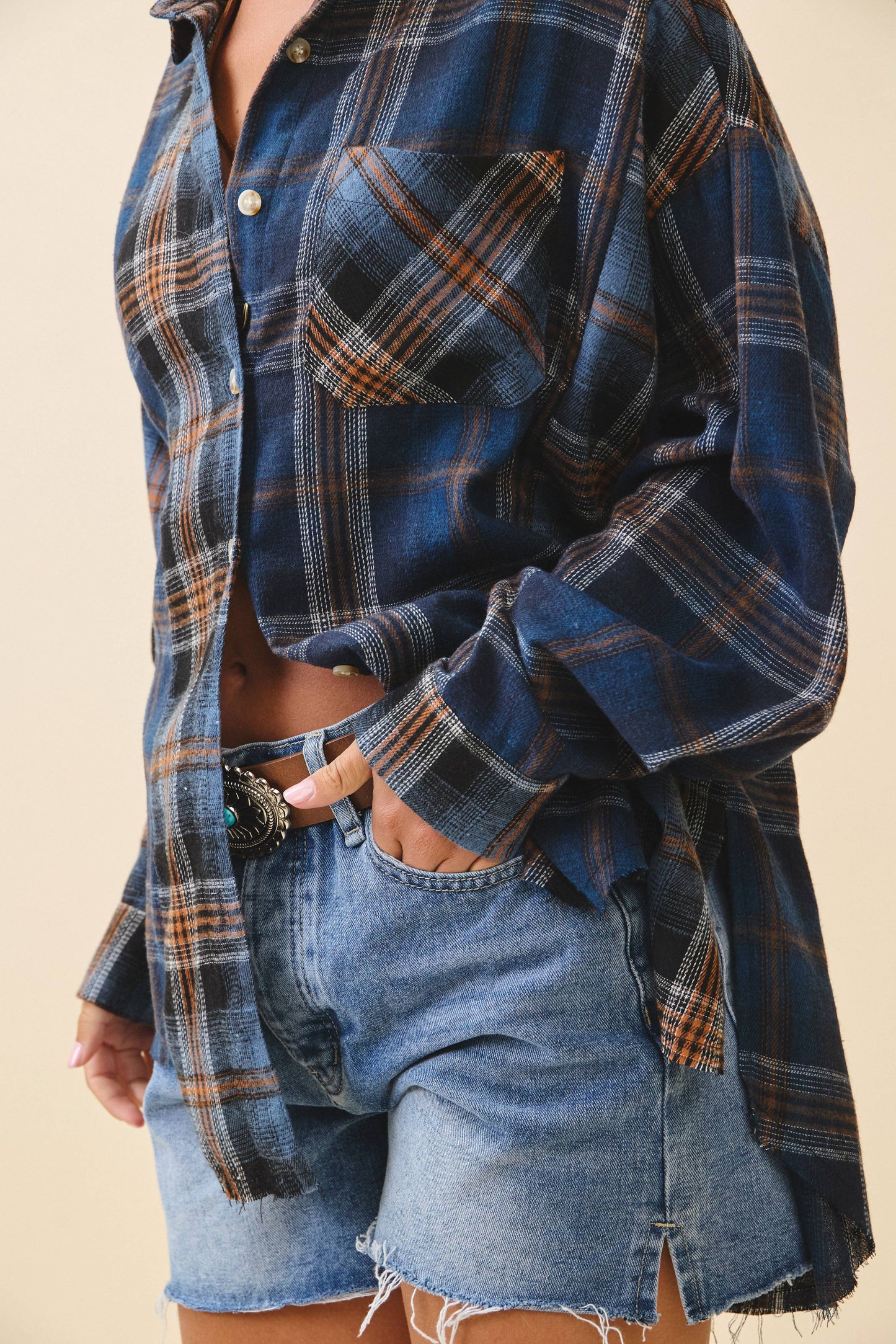 Kambrie Plaid Flannel Shirt