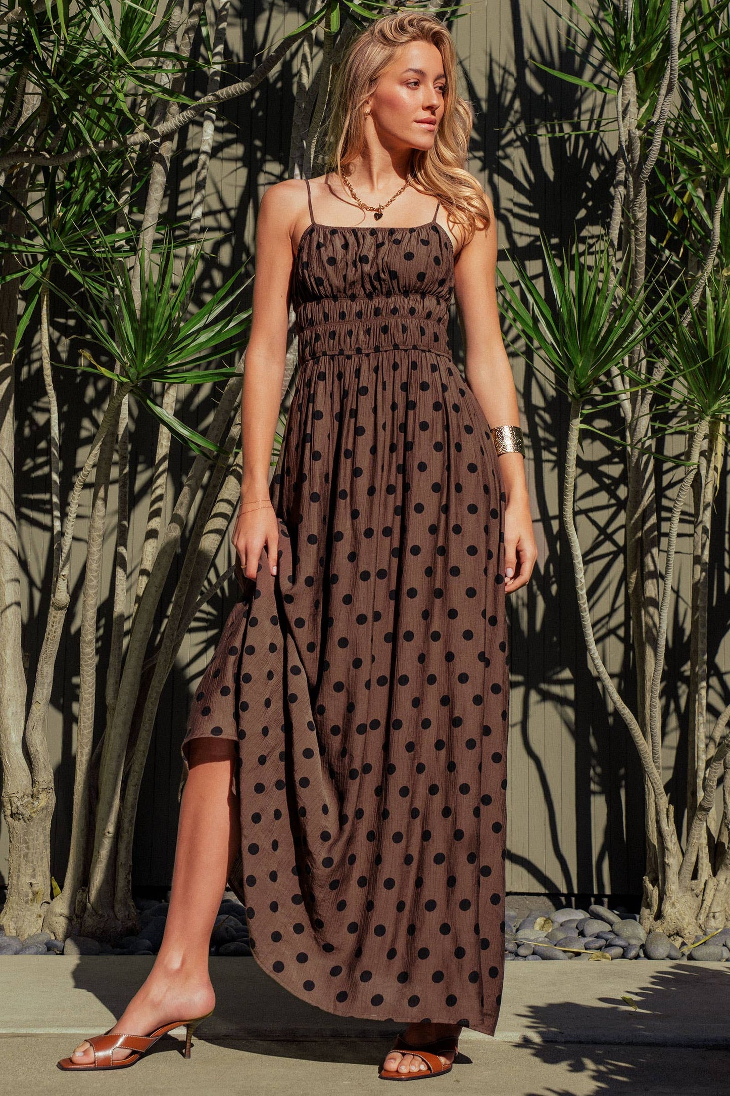 Polka Dot Maxi Dress