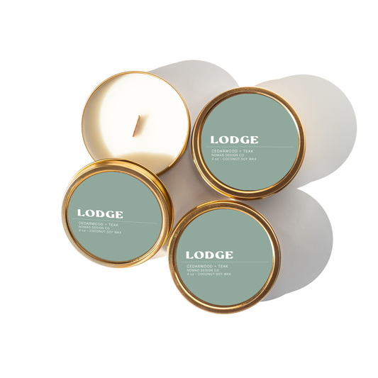 Lodge Travel Tin Candle