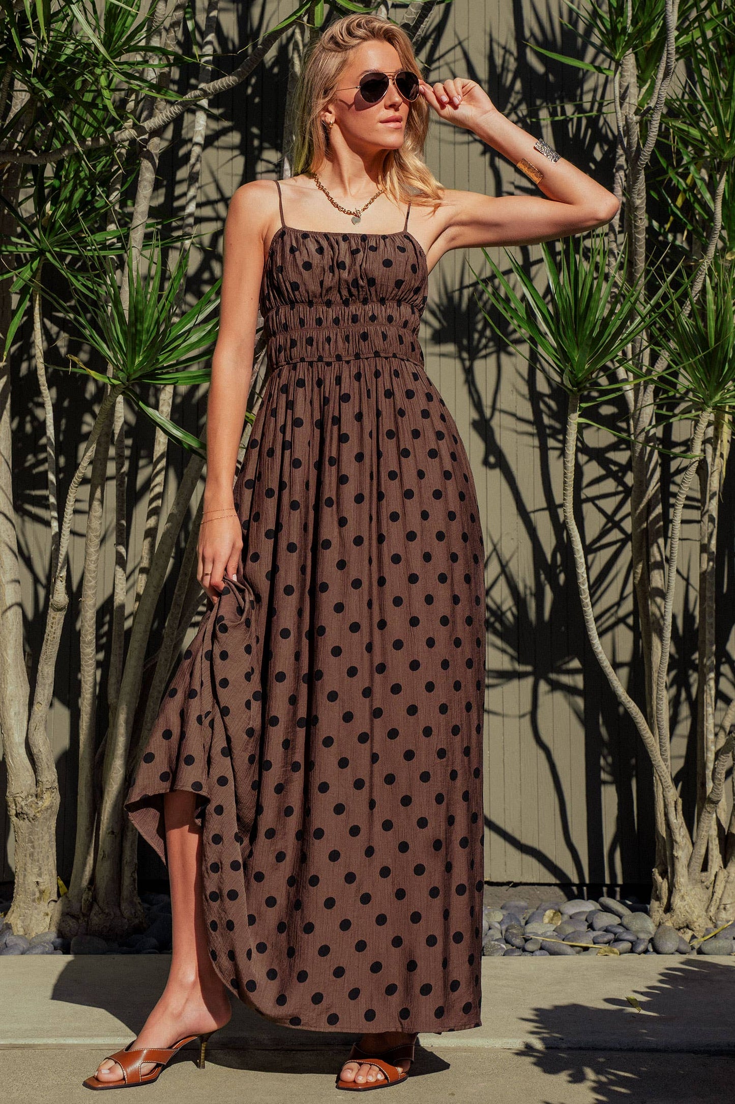 Polka Dot Maxi Dress