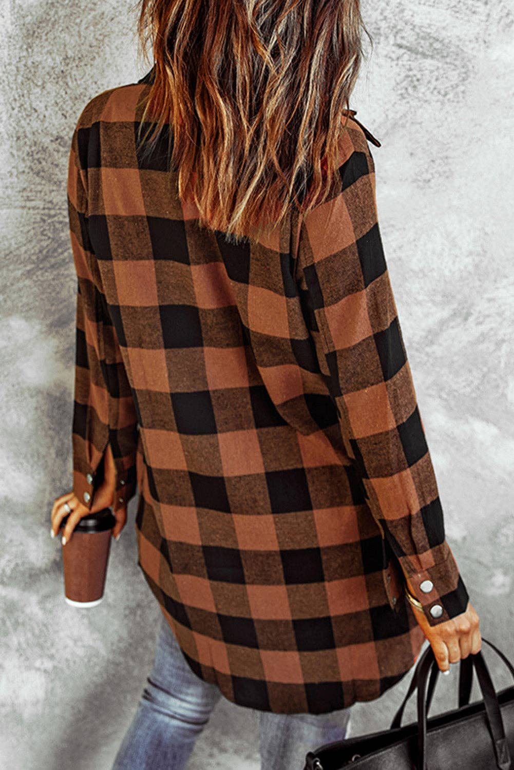 LONG FLANNEL BUTTON DOWN