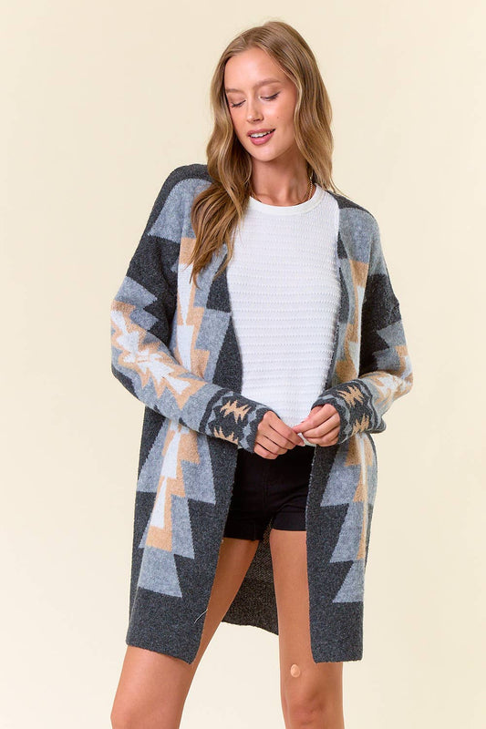 AZTEC SWEATER CARDIGAN