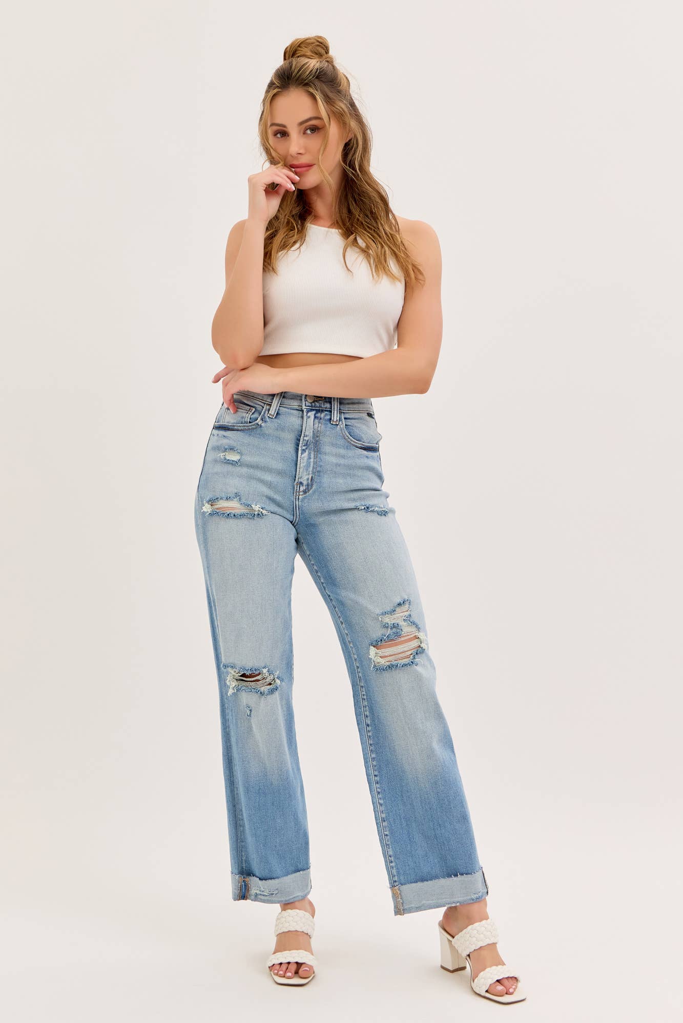 Cello High Rise Dad Jean