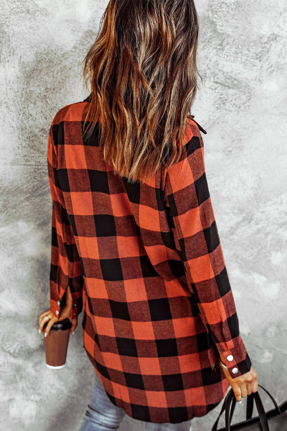 LONG FLANNEL BUTTON DOWN
