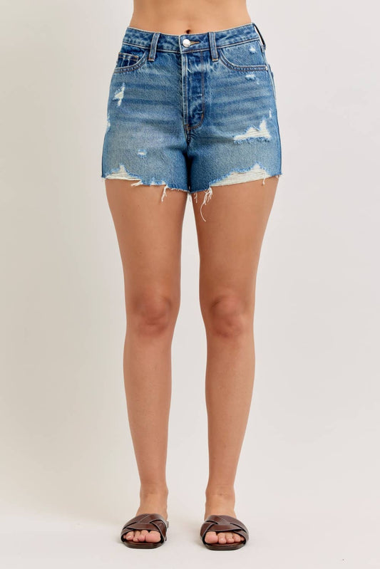 Judy Blue High Waist Rigid Magic Cut Off Short