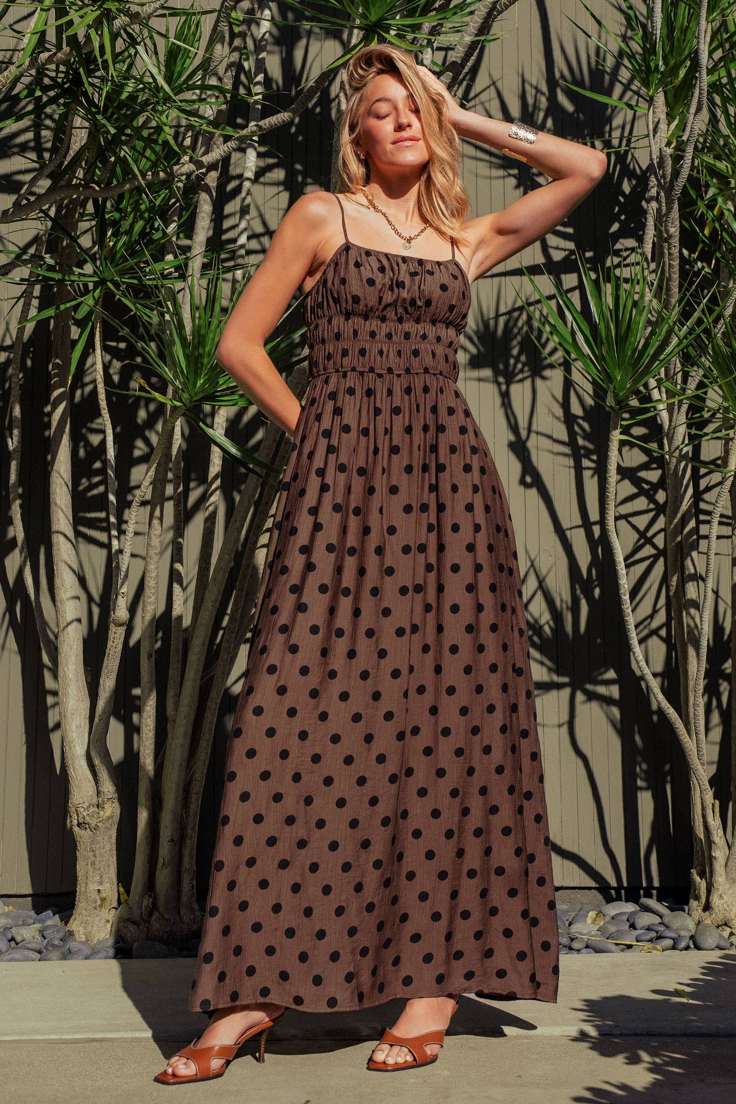 Polka Dot Maxi Dress