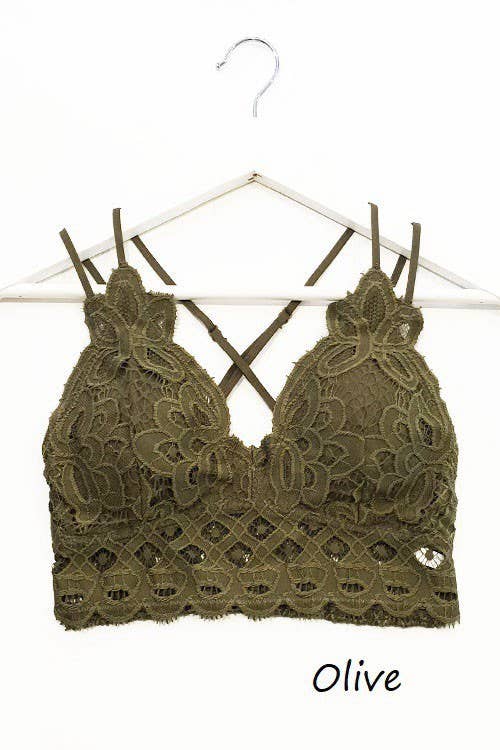 Scalloped Lace Cami Bralette